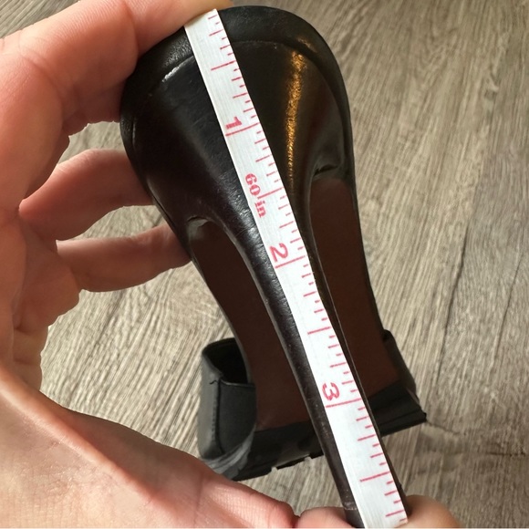 Couture Leather Heeled Sandals - Picture 5 of 6